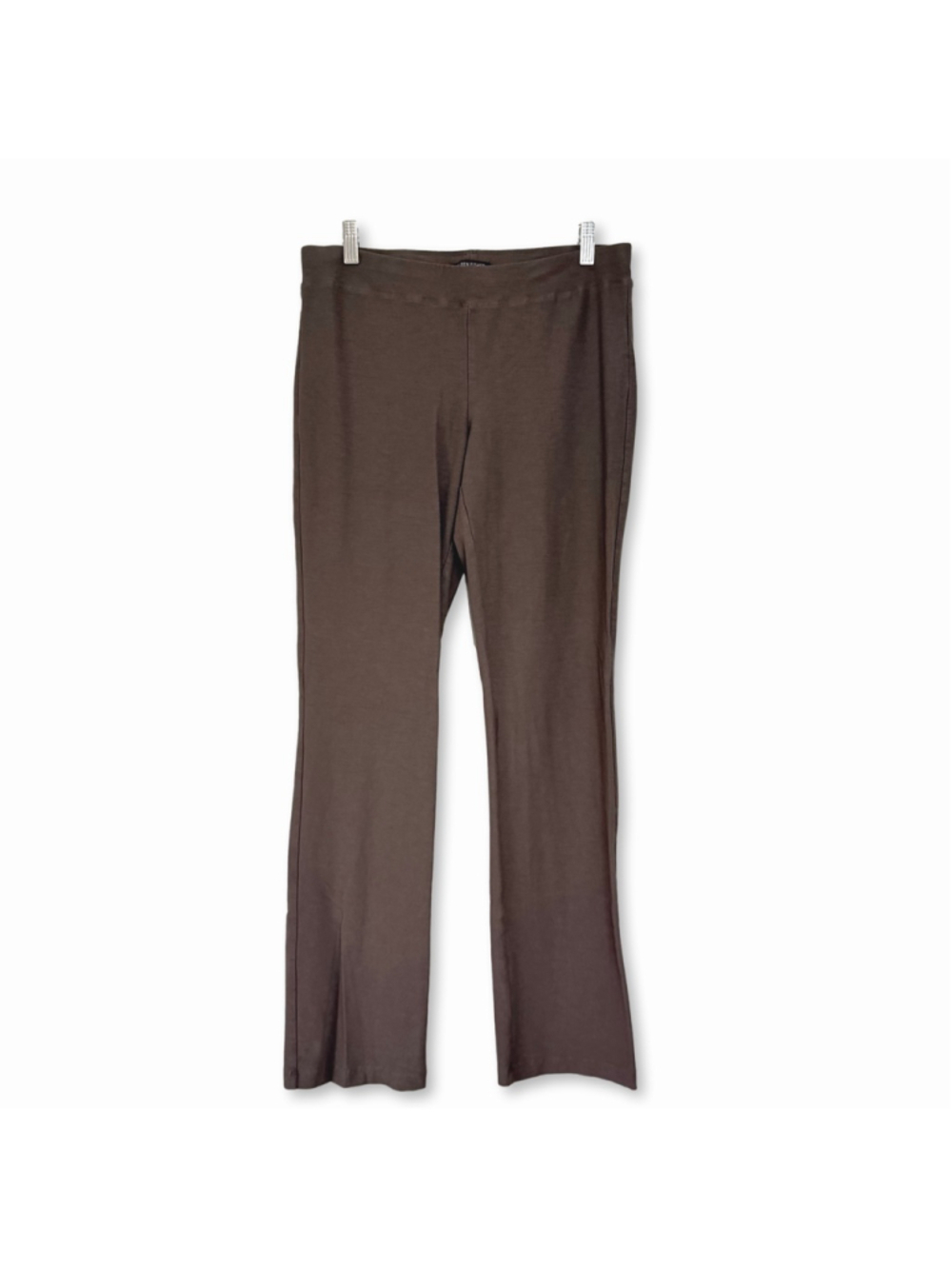 EILEEN FISHER Brown Crepe Straight Leg Pants Small